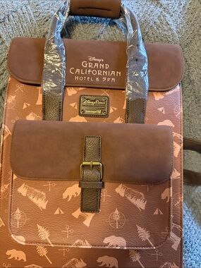Loungefly Brown Grand Californian Hotel & Spa Themed Backpack